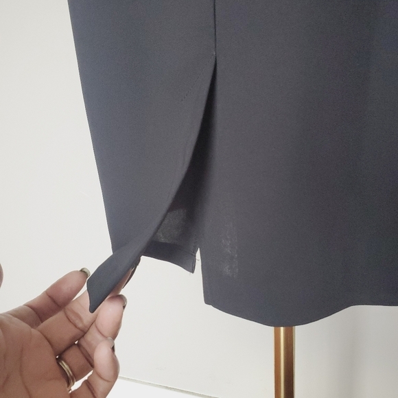 Vtg 70s Joseph Ribkoff Couture Little Black Dress LBD V-Neck Sleeveless USA 8 - Picture 12 of 12